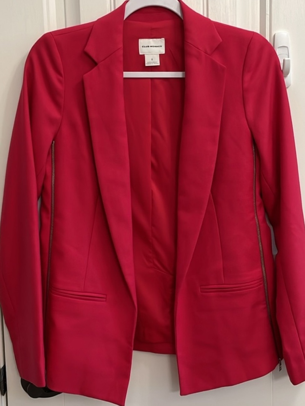 Club Monaco Women's Hot Pink Tailored Blazer